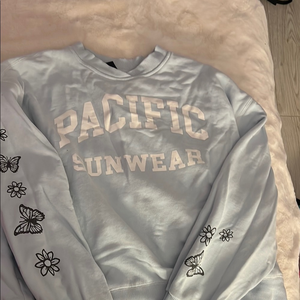 Pacific Sunwear Light Blue Sweatshirt